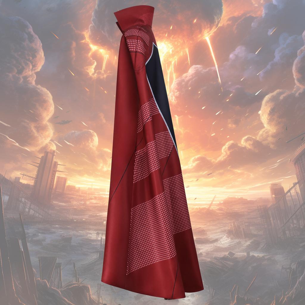 Superhero Red Cape for Kids Adults Halloween Stage Performance Cosplay Costume