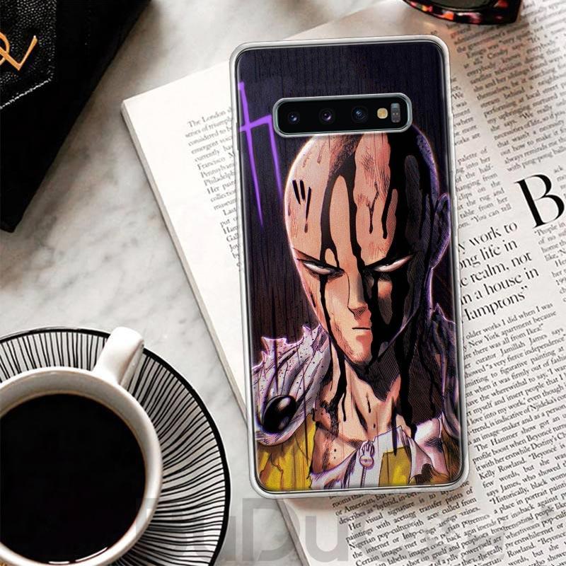 One P-Punch-Man Saitama King Cover For Samsung Galaxy S8 S9 Plus S10 Lite Note 8 9 10 Pro 20 Ultra S7 Edge M11 M21 M32 M51 Print