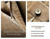 Men's Striped Corduroy Pants – Velvet-Lined for Autumn/Winter, Ideal for Middle-Aged Dads, High-End Style.