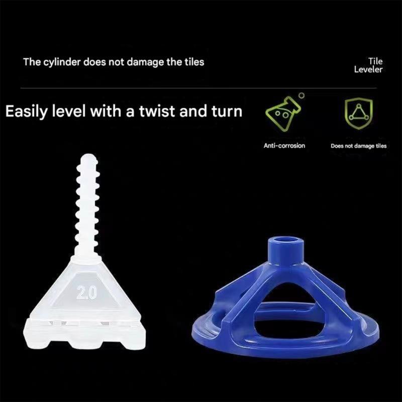 100Pcs Professional Ceramic Tile Leveling System Clips Spiraling Spacers Wadge for Tile Laying Wall Floor Construction Tool