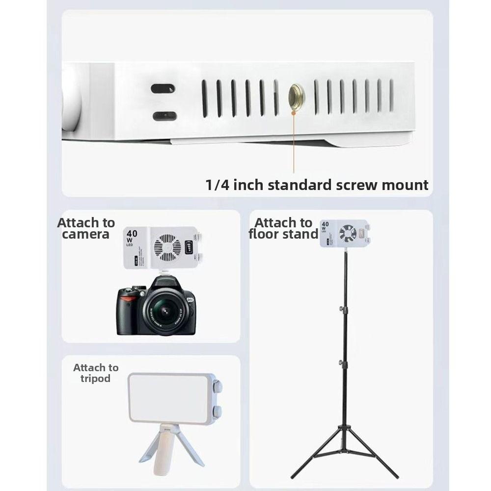 With Fan Handheld Fill Light 2800-9000K LED Beauty Light Panel  Portable Photography