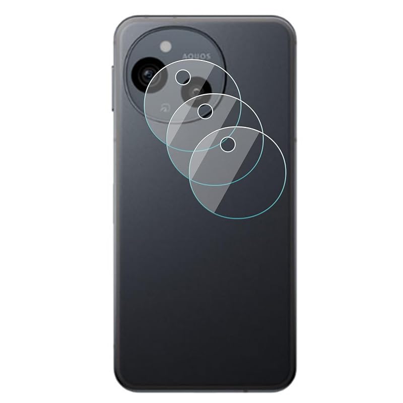 

[Set of 3] For AQUOS sense9 glass film aquos sense 9 SH-53E SHG14 SH-M29 lens protection film [larfbulroc] Made in Japan material Asahi Glass / High