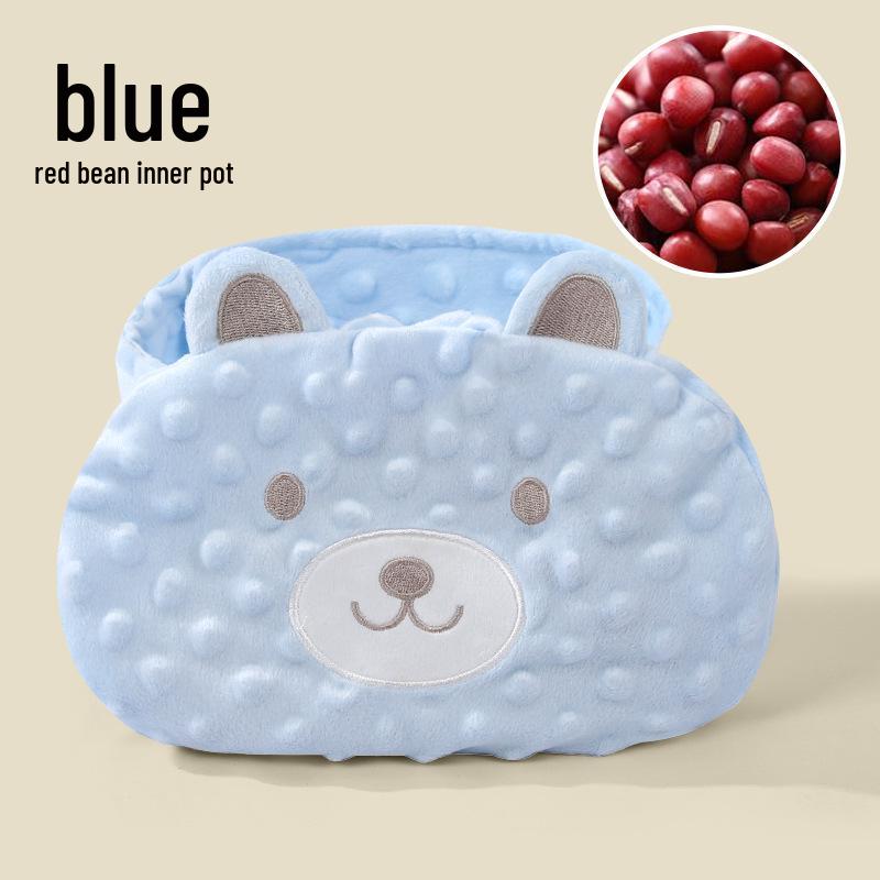 Newborn Anti-Colic Warm Tummy Pillow with Red Bean Heat Pack