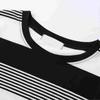 Mom Spring and Autumn Long Sleeve T-Shirt Loose Striped Top Short Casual Bottoming Shirt