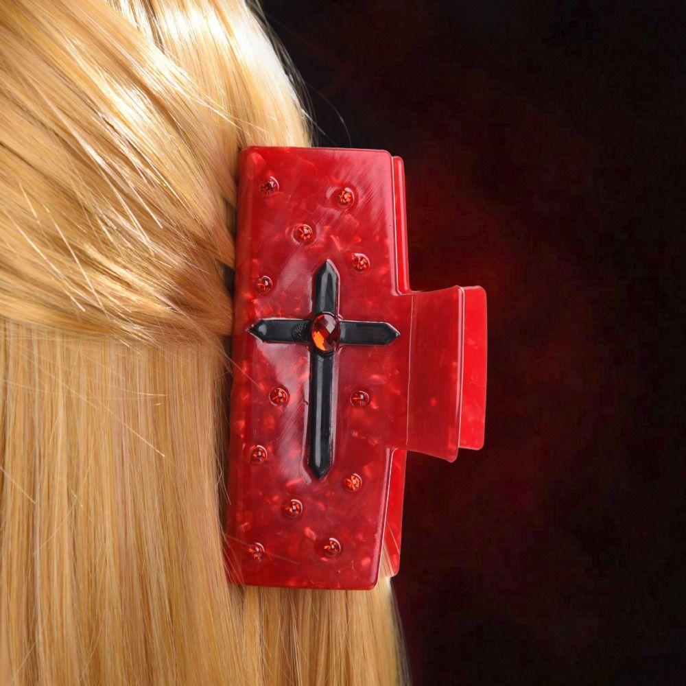 Cross Halloween Themed Gripper Spider Skeleton Shark Clip Headwear Halloween Hair Claw Girls