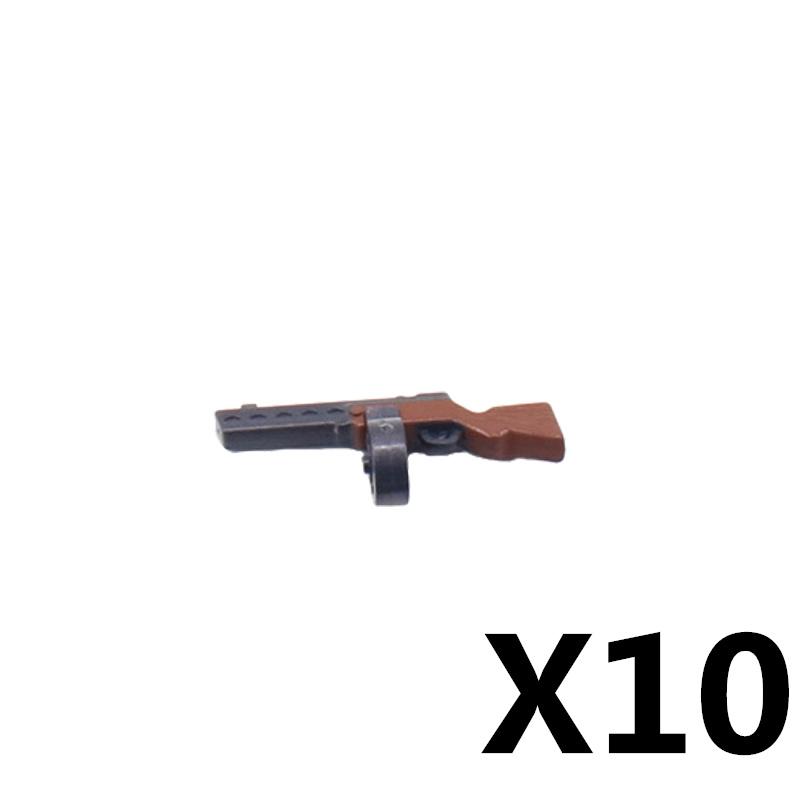 Military Soldier Figures Weapon Building Blocks Accessory Machine Guns Gatling Moxin Nagan Rocket Launcher Shield Toys Gift D124