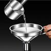 Luse 8cm Mini Stainless Steel Funnel Set with Strainer