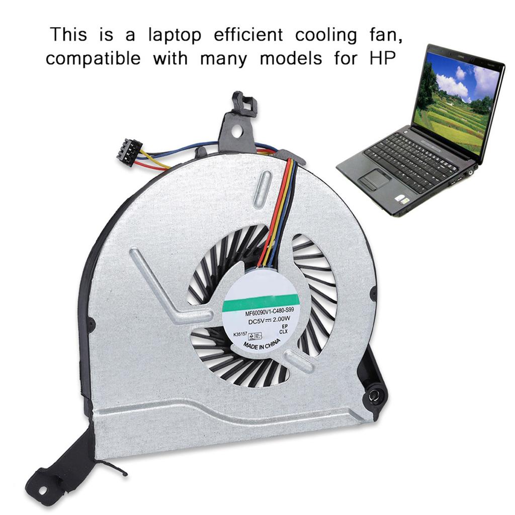 New CPU Cooling Fan 5V 4Pin Cooling Fan Cooler for HP 15‑V 15‑P 14‑V 767712‑001