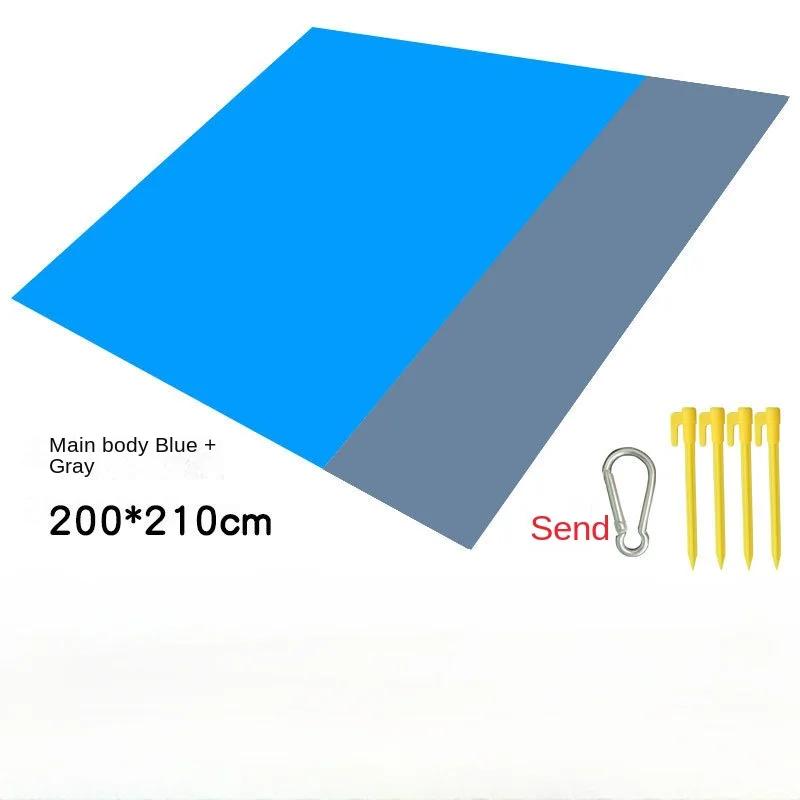 

Waterproof Sandproof Beach Mat Folding Camping Supplies Blanket Foldable Outdoor Blanket with 4 Windproof Nails Picnic Mat