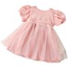 Girls Summer Dress Children Korean Version Fashion Bow Dress Female Princess Dress