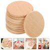 25-70mm Natural Beech Wood Round Coins, Blank Wooden Discs for DIY Craft, Art, Painting, and Staining Projects