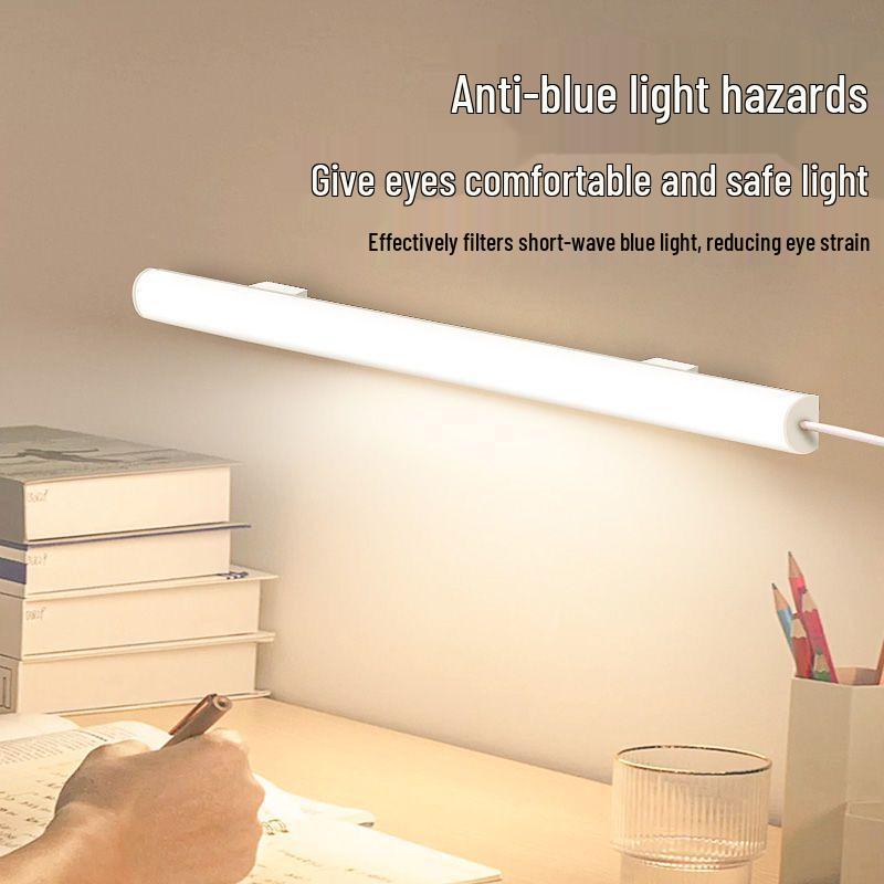 College Dorm LED Desk Lamp with Eye Protection and USB Charging