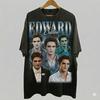 Vintage Style Edward Cullen T Shirt Twilight Movie S Vintage Washed Homme Top For Everyday Wear Comfortable Graphic Streetwear