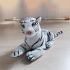 Large Tiger Plush Animal Realistic30cm White Tiger Hairy Stuffed Toy Gift Xmas