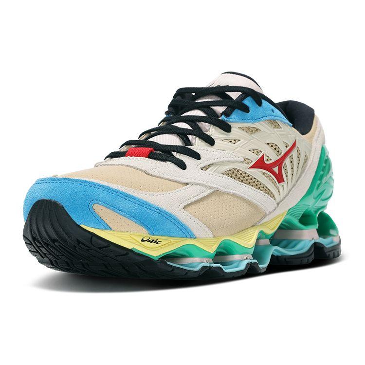 Hiroshi Nagai x Mizuno Wave Prophecy LS Pustynia Mojave Czerwony Wysokiego Ryzyka Buty Unisex Tan D1GA241201