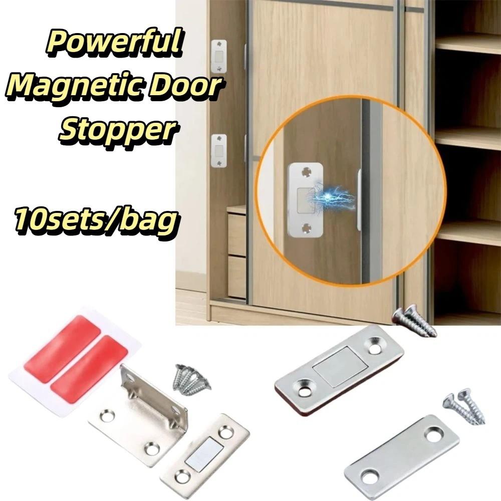 Strong Magnetic Force Magnetic Door Catch Stable Design Punch-Free Catch  Home Use