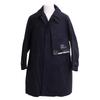 kolor [24AW] 24WCM-C05121 Asymmetrical high density cotton cloth layered soutien collar coat 2 NavyUsed