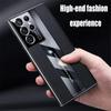 For Samsung S21 Ultra Case Luxury TPU Soft Bumper Carbon Fiber & Genuine Leather Cover Compatible with Samsung Galaxy S21 Ultra 6.8" Inch Case Camera