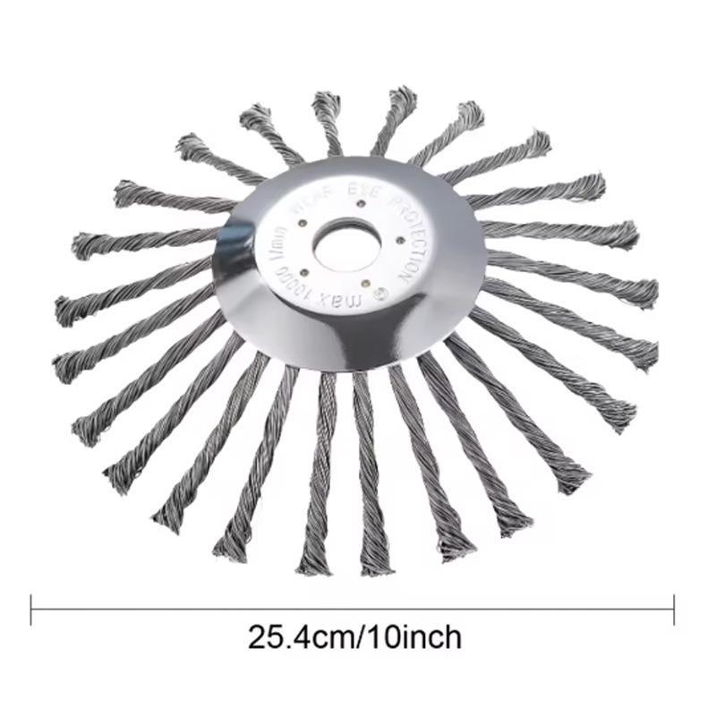 6/8Inch Wire Brush Trimmer Weed Cutter Head Grass Moss Steel Wire Grass Trimmer Head For Garden Lawnmover Cutter Tools