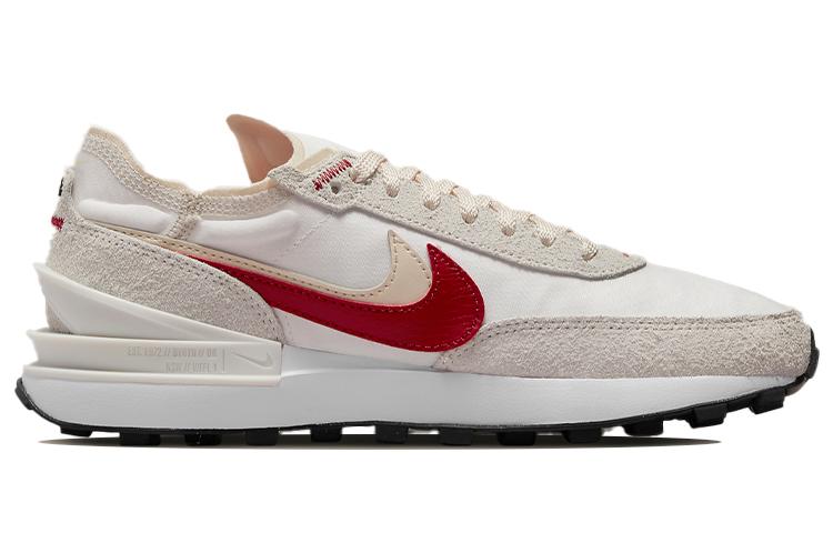 Nike Waffle One Se Sail Pearl White Black Gym Red Women's DX4309-100