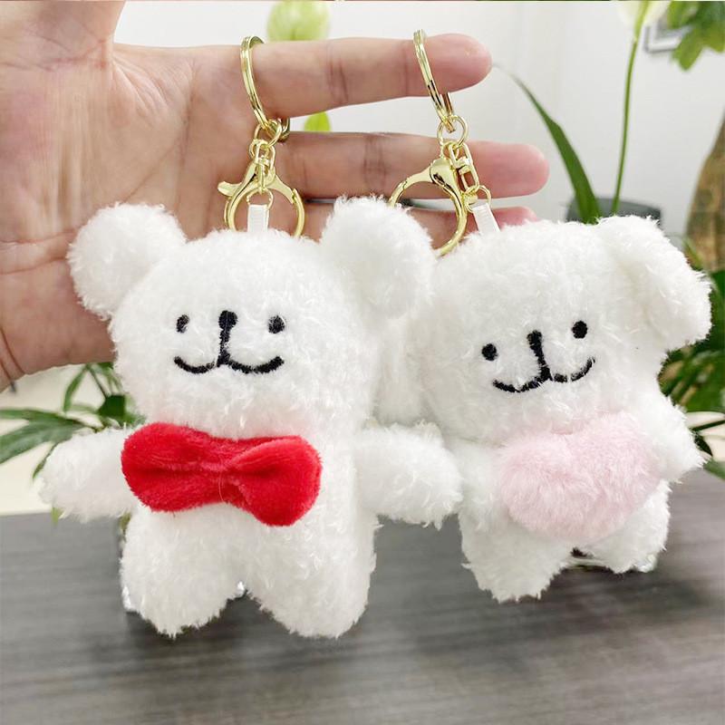 Stylish Fun And Plush Dog Keychain Accessory Soft And Fluffy 10cm For Everyone