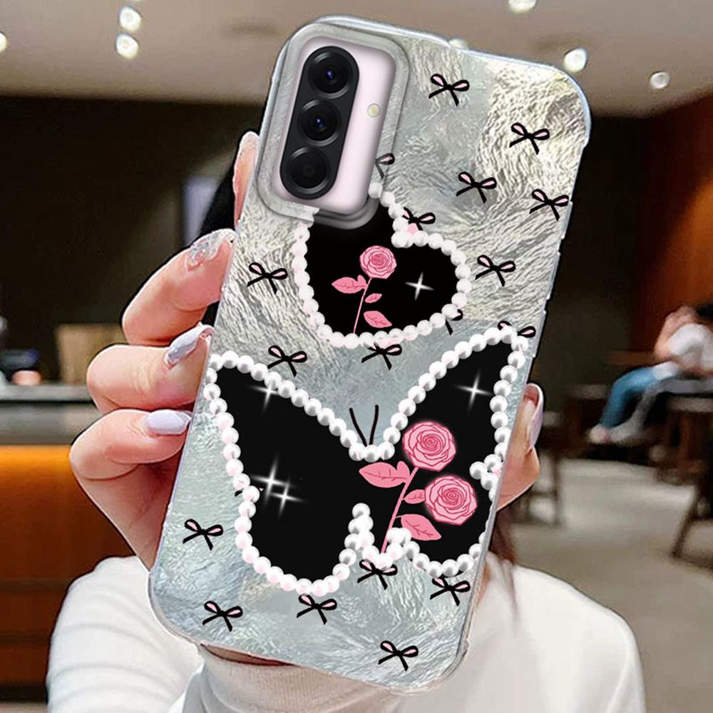 

Красочный градиентный фиолетовый бабочка леопардовый принт для Samsung Galaxy A16 A36 A56 чехлы для телефонов силиконовый прозрачный мягкий бампер TPU жесткий чехол для задней панели ПК Samsung A16 белый