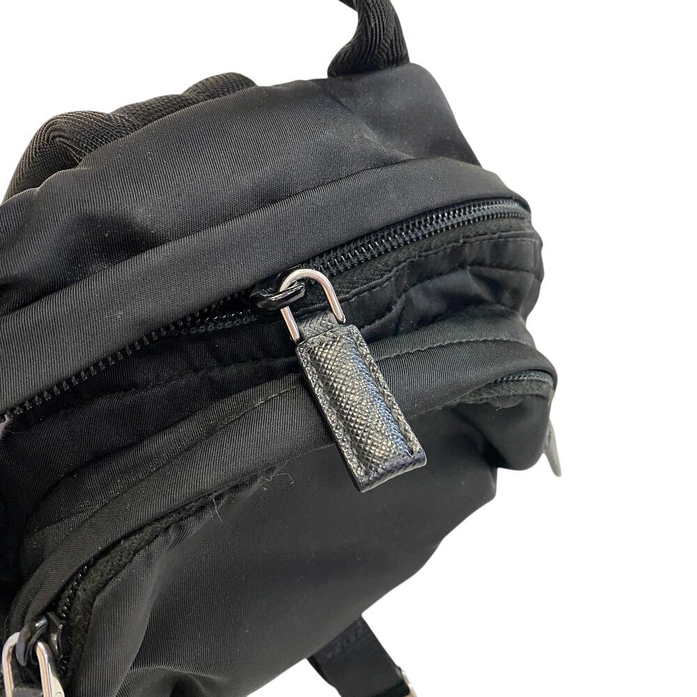 PRADA 2VZ013 One Shoulder Bag Nylon body bag black Nylon mens Used