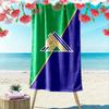 Geometric Tribal Design Beach Towel Patterned Beach Towel Quick Dry Perfect for Travel Outdoor Sports Jogging the Beach and Swimming
