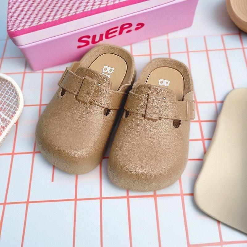 

Новые детские тапочки-баотоу для девочек и детские полутапочки для малышей 32-33 коричневый