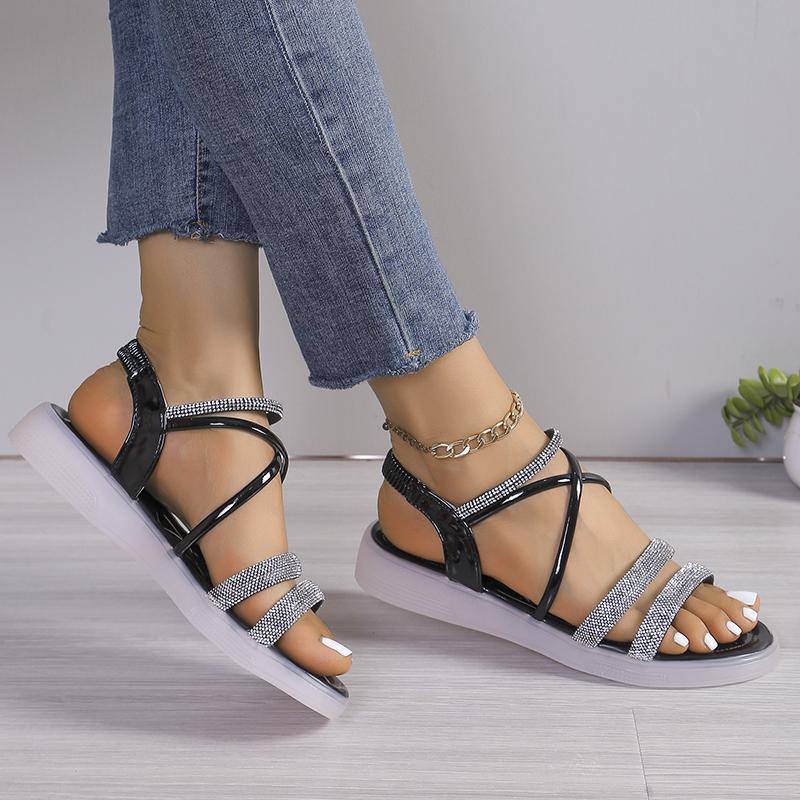 

Women s Flat Sandals, Summer New Jelly Soft Sole Versatile Student Sandals, Outside Roman Women s Sandals. Womens Shoes 35