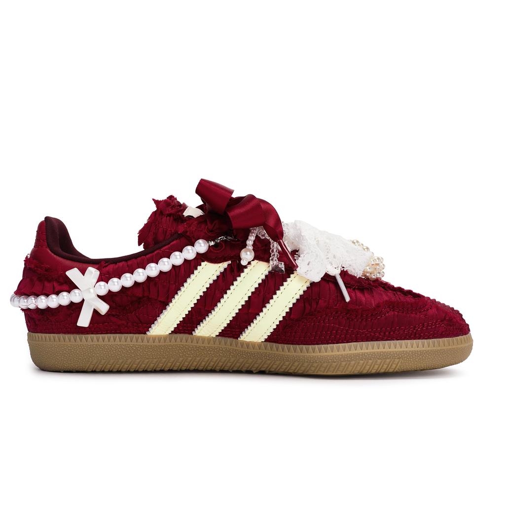 adidas Originals x Caroline Hu SAMBA OG Xi Zhu Tong Xin, Caja de Zapatos Especial Resistente a la Abrasión Zapatillas de Skate de Caña Baja JP9281(Equipo80-S-BOX)