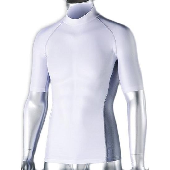 

Otafuku Gloves Body Tough Cooling Power Stretch Short Sleeve High Shirt, Neck, Medium, White, JW-620 белый