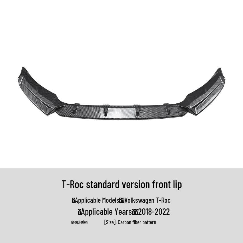Volkswagen T-Roc 2018-2022 Front Lip Spoiler Accessory