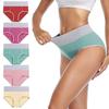 Women's Plus-Size Brifes Solid Color Cotton Underwear Panties