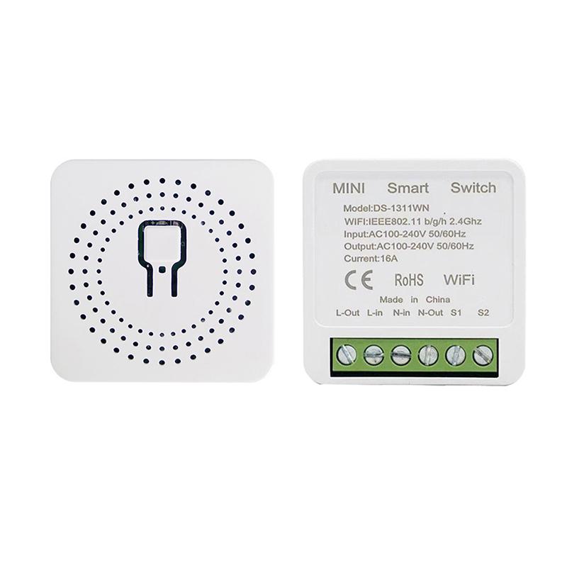 

Tuya Wifi Mini Smart Switch 16A 2-позиционный Diy Switches Smartlife App Timer Module