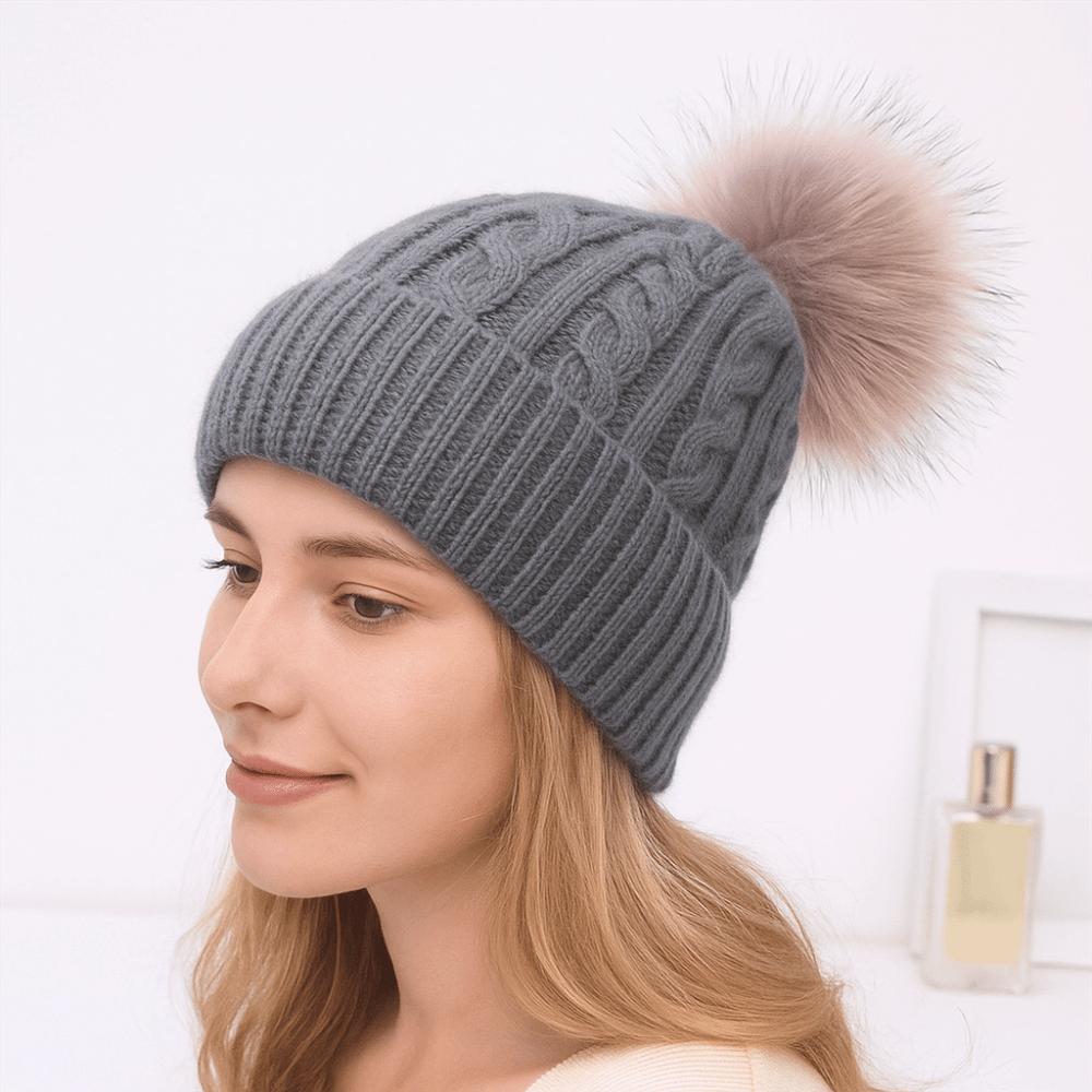 Warm Winter Twist Knitting Hat Korean Style Winter Bonnet Fashion Ski Snow Beanies  Hiking
