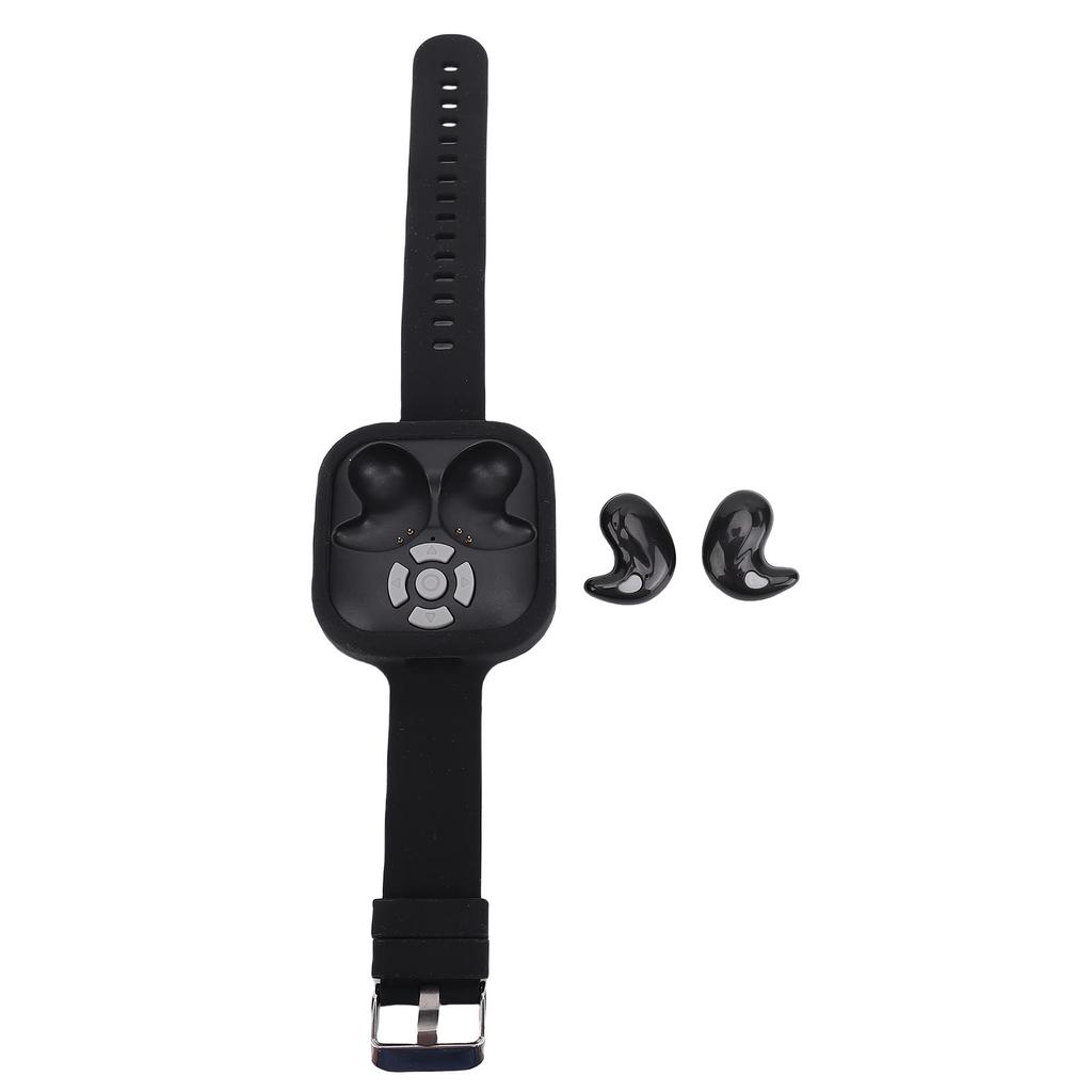 Wireless Earbud with Page Turner Camera Shutter Remote Control Watch Strap 5.4 Earphone Scrolling Remote for Electronic Book Short Video APP