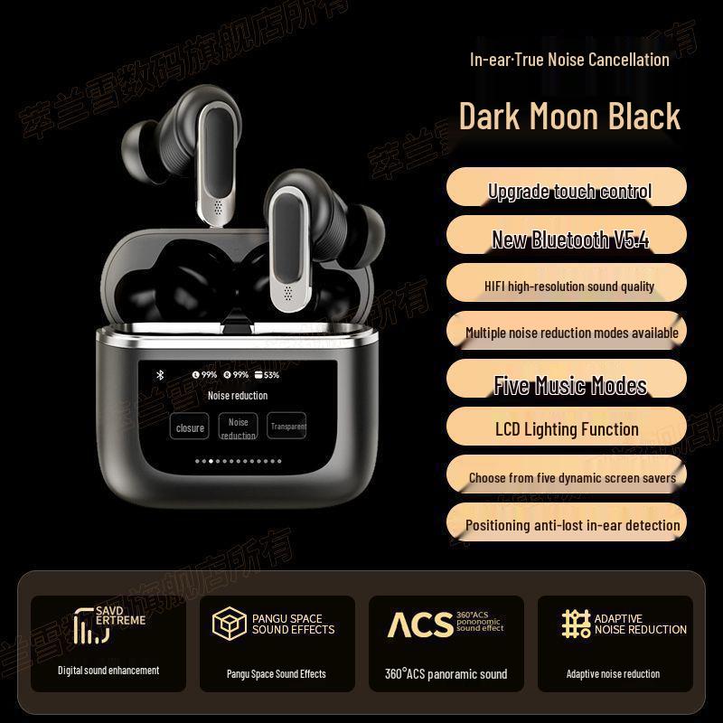 2026 New Model Smart Bluetooth Earbuds: Touchscreen, Active Noise Cancelling, Heavy Bass, In-Ear, Touch Control, Sports-Friendly.