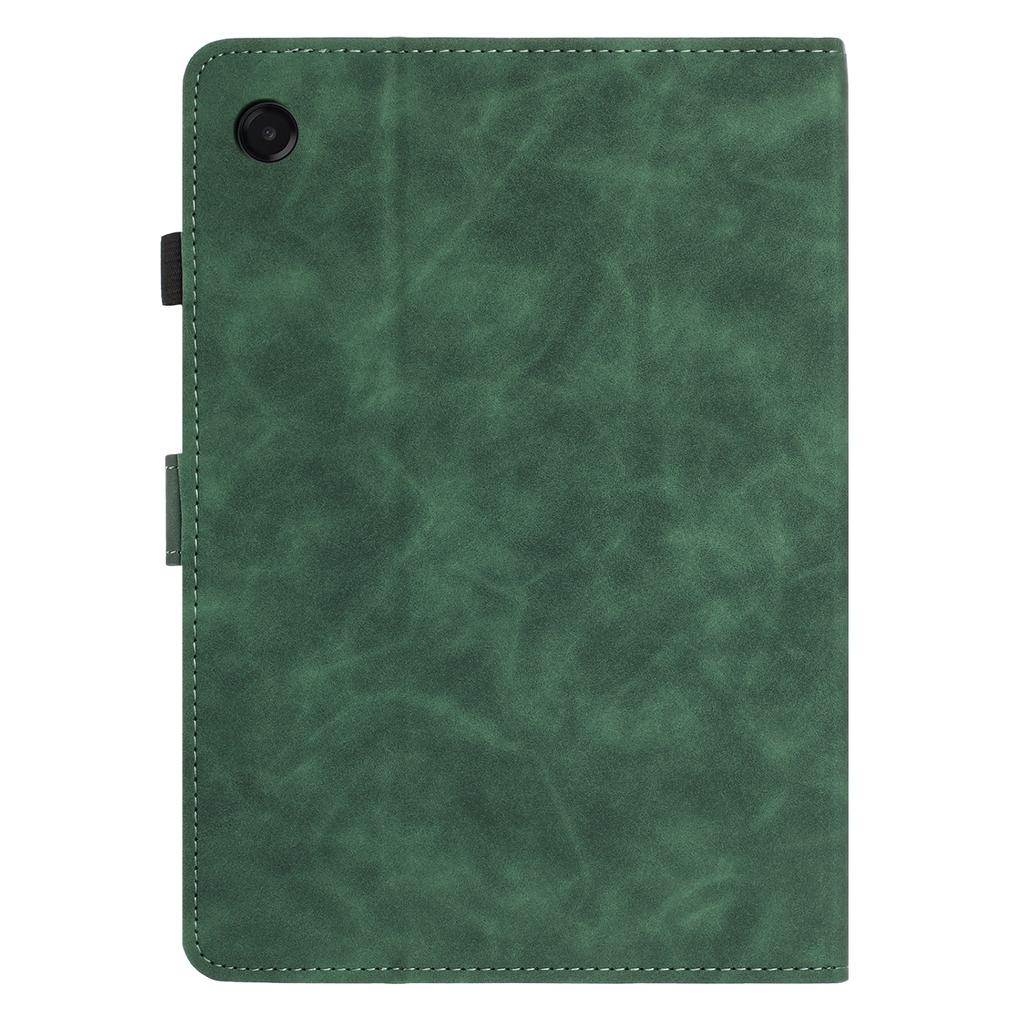 For Samsung Galaxy Tab A11/A9 Case Card Holder Stand Butterfly Floral Imprinted Leather Tablet Cover