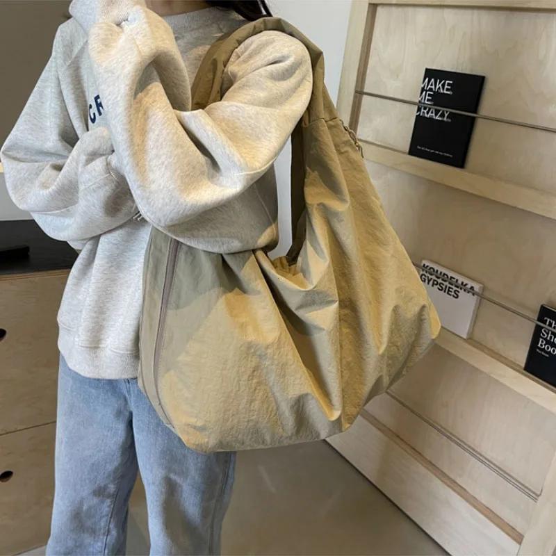 High End Casual Nylon Shoulder Bags Trend Women's Commuting Bags Fashion Solid Color Lady Handbags Designer Bags Luxury
