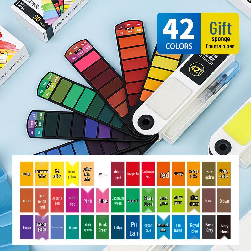 Mastering Solid Watercolors: Hand-Painted Washable Art for Kids and Students