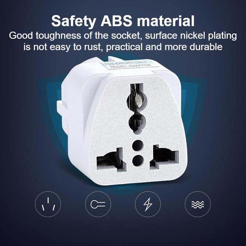 Universal EU German Conversion Plug Adapter European Germany Australia Chinese Power Socket White Travel Conversion Plug