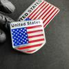1 Stück Amerikanische Flagge Vereinigte Staaten Logo Aluminiumlegierung Autoaufkleber Motorrad Metall Autoaufkleber Karosserie Dekorationsaufkleber
