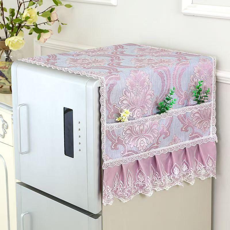 General New Refrigerator Dust Cover Washing Machine Cover Towel Thickened Dust-proof Refrigerator Cover