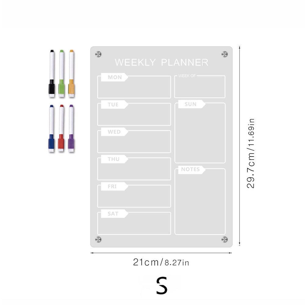 

Магнитный Месячный Календарь Мемо Прозрачный Магнитный Календарь на Холодильник Акриловые Доски для Записей Ресторан S-Style 8