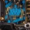 Wall Hanging Tapestry Olympique Lyonnais FC Print Cloth for Living Room Bedroom Home Decor