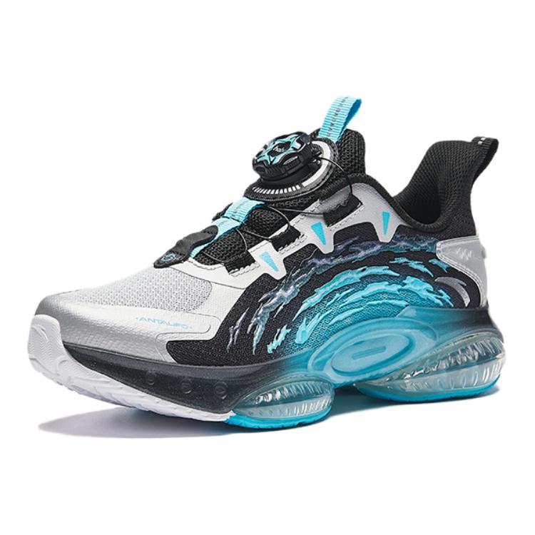 Anta Kids UFO 5.0 Comfortable Versatile Basketball Shoes Kids sneaker Blue Black A12435588-2