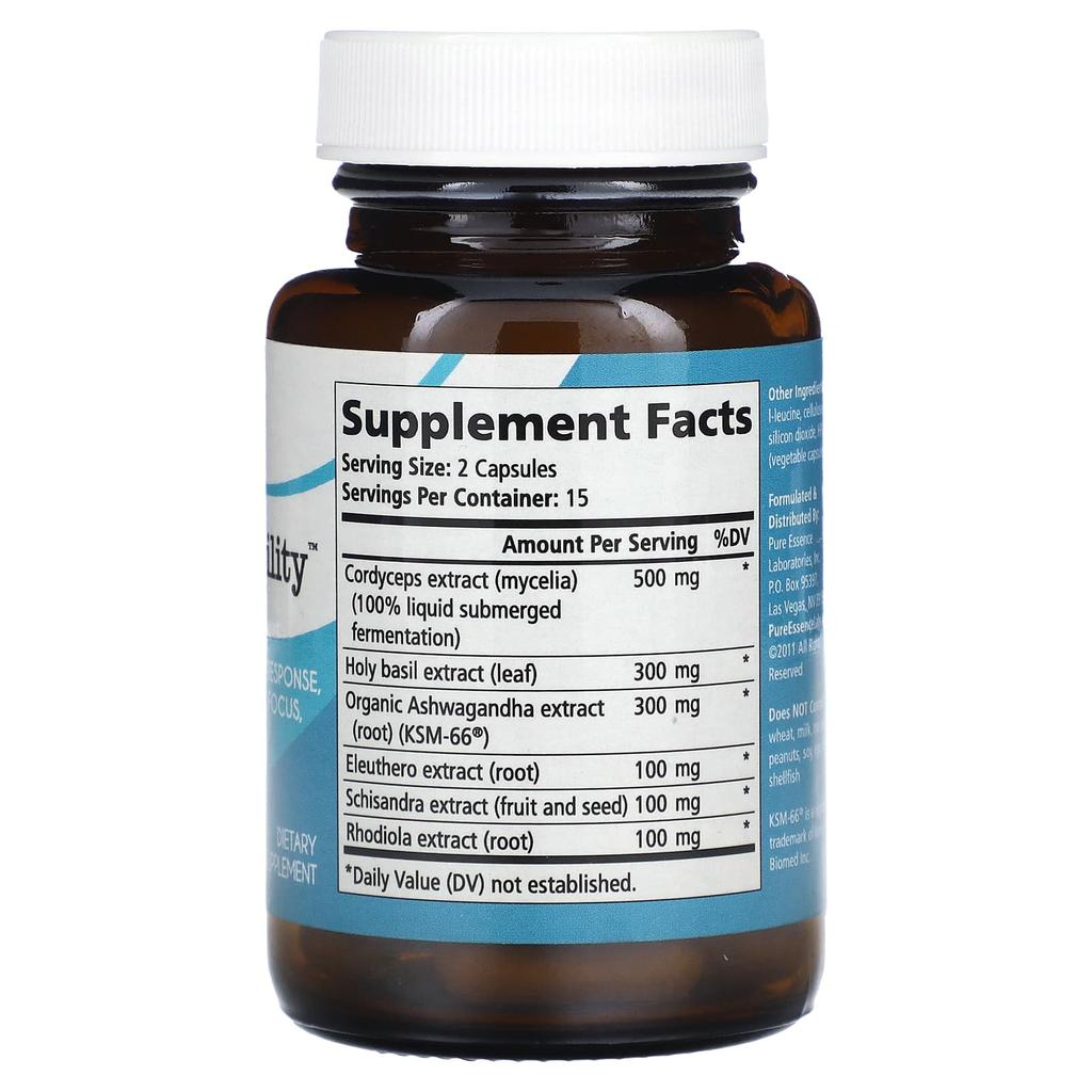 Adrenal Stability, Veggie Capsules 30