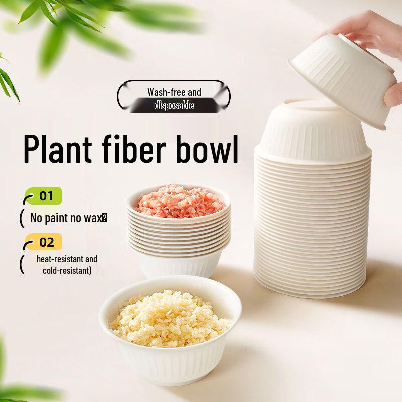 Disposable Plastic Bowls 350ml (50 Count)