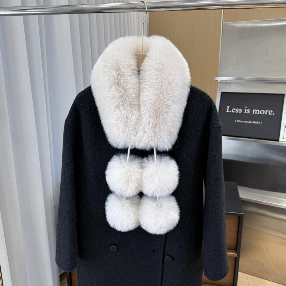 Magnetic Buckle Winter Scarves Thicken Neck Warmer Collar Fashion Furry Scarves Autumn Winter